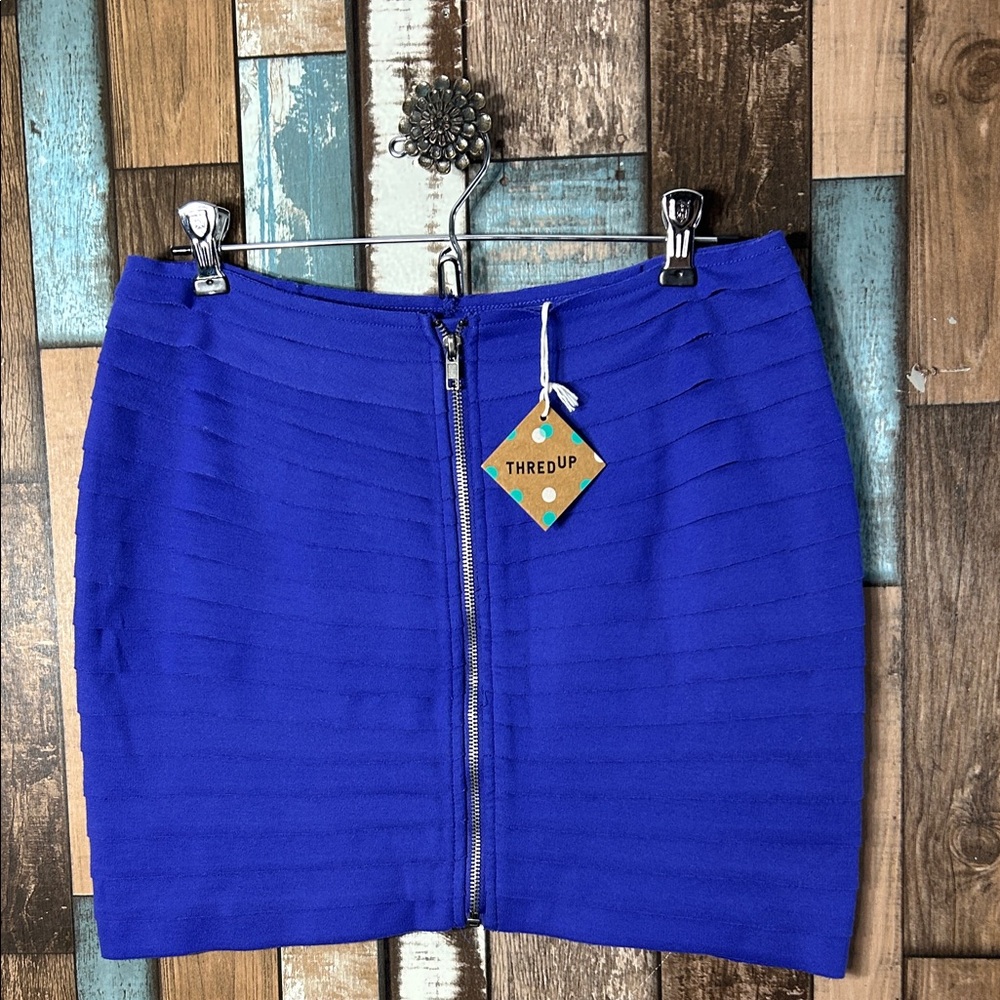 Silence + Noise purple Mini Skirt with Zipper